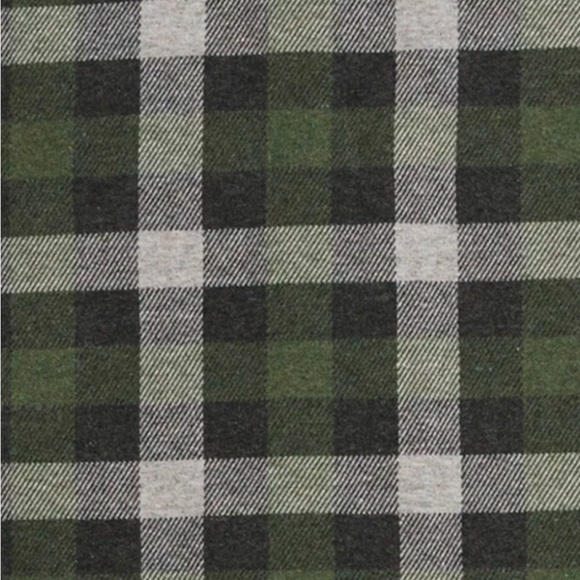 Chaps Men's Knit Flannel Shirt Green XL Stretch - Picture 7 of 10